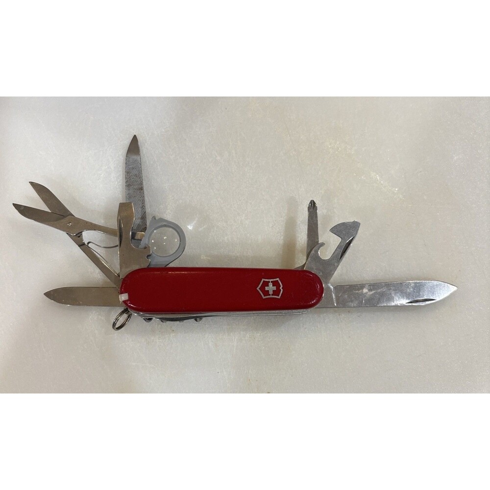 Victorinox Ranger 91mm Swiss Army Knife Vintage Red 5-Layer Multi-Tool 90’s